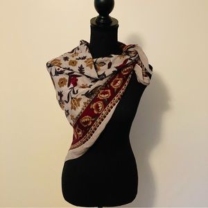 Vintage 1980’s Floral Scarf/Wrap